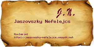 Jaszovszky Nefelejcs névjegykártya